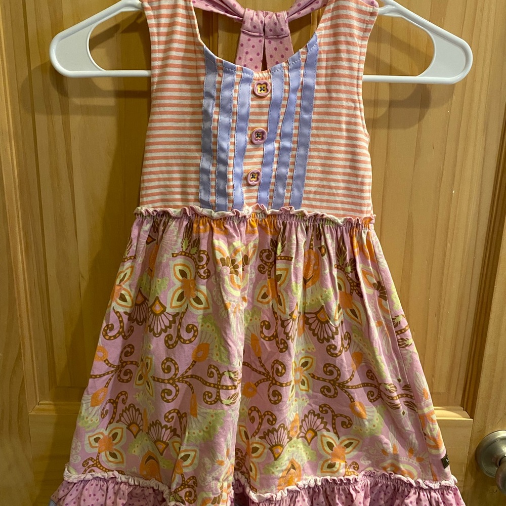 Colorful Matilda Jane Dress with Stripes and Patterns